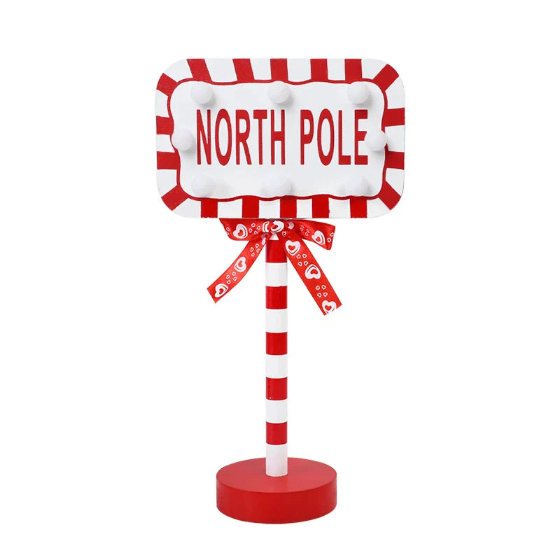 Lampka LED Santa Stop Here - dekoracja stołowa